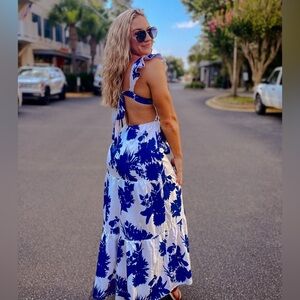 Open back floral sundress